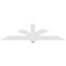 Ekena Millwork Redmond Architectural Grade PVC Gable Bracket, 96"W x 24"H x 4"D x 6"F, 6/12 Pitch GBP096X24X0406RED00 - alternate 4